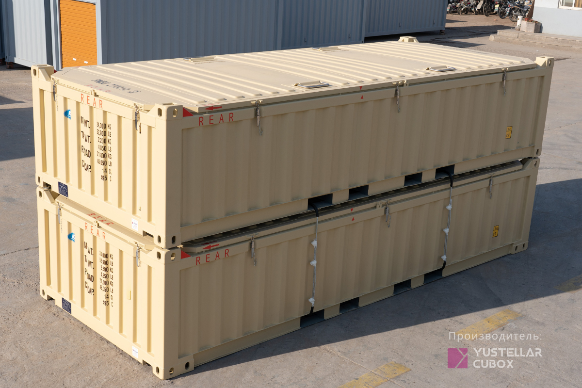 Полувысотный Hard Open Top контейнер — вид 3