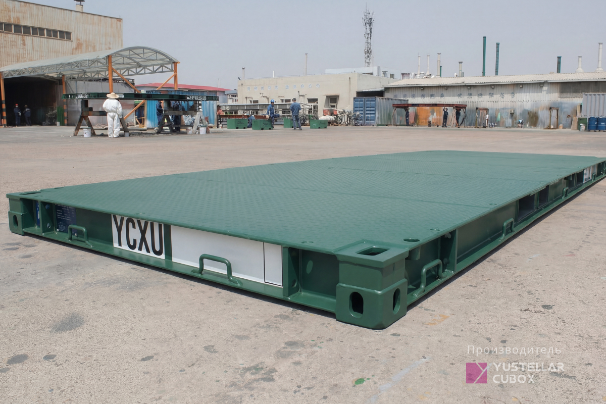 Платформенный контейнер 20ft — вид 1
