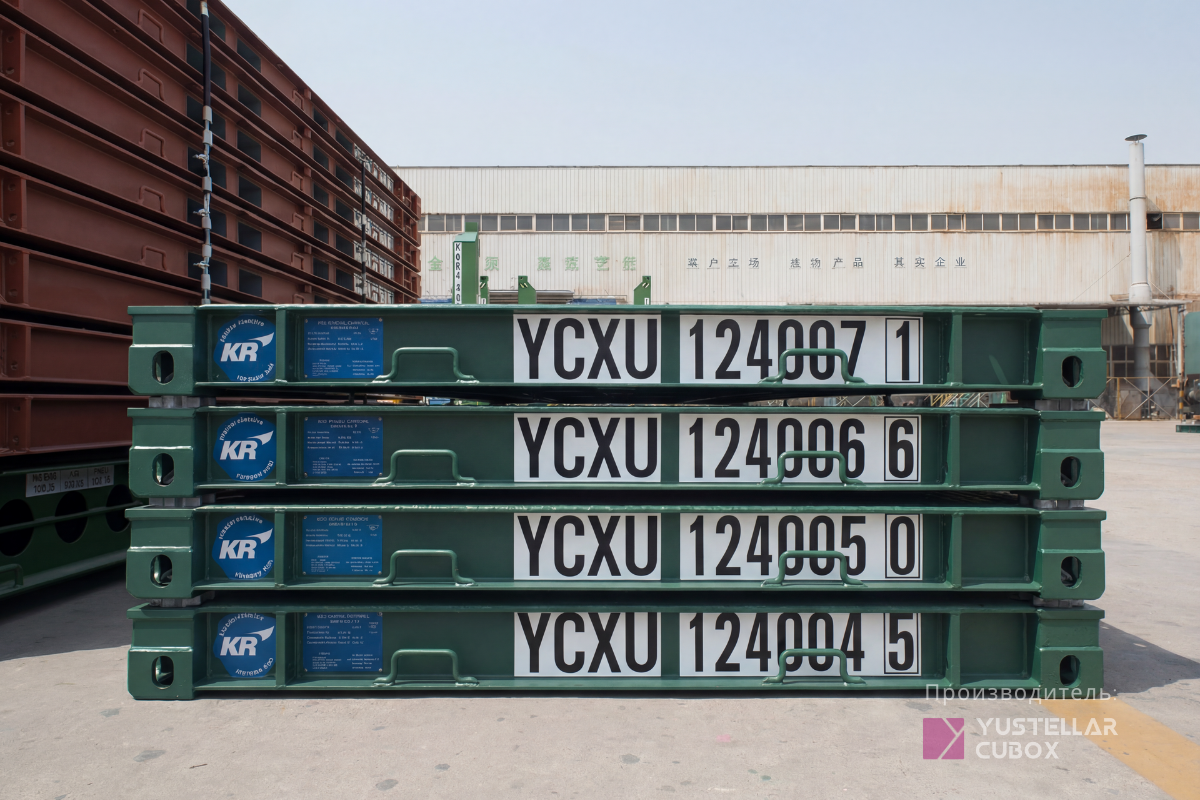 Платформенный контейнер 20ft — вид 2