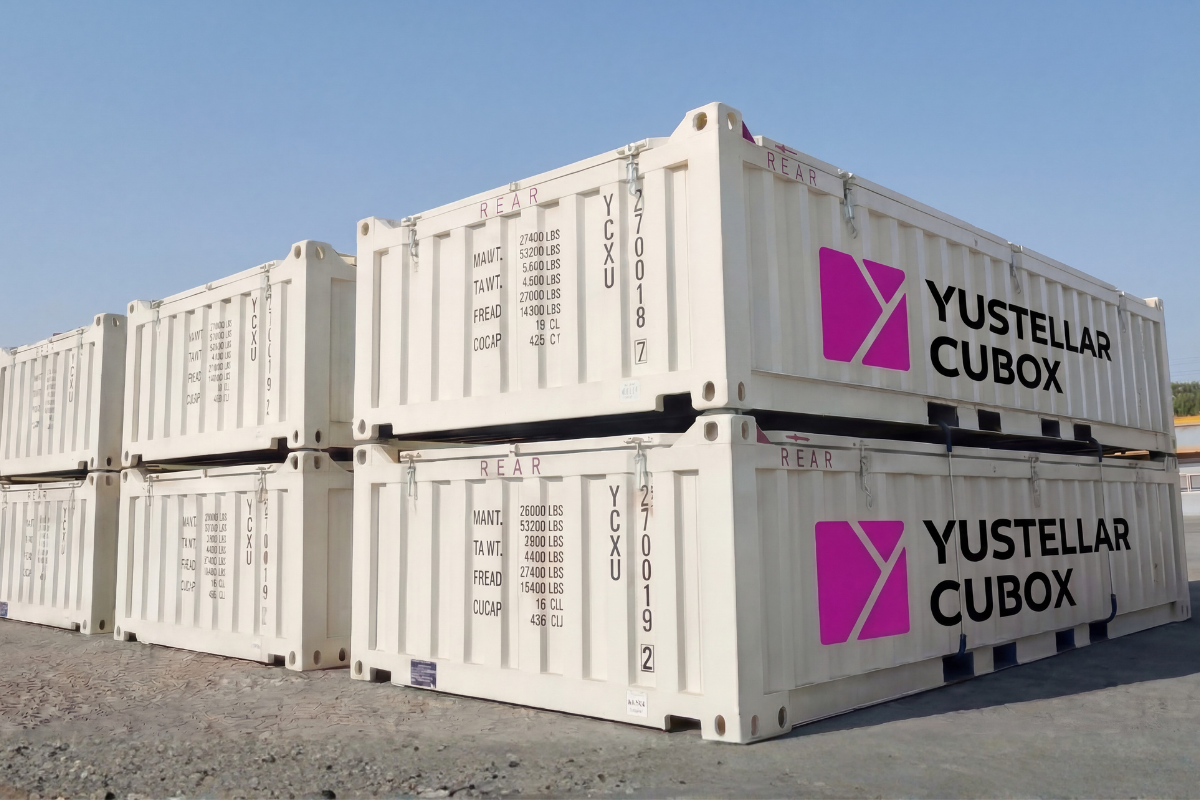 Half Height Containers Rail Yard